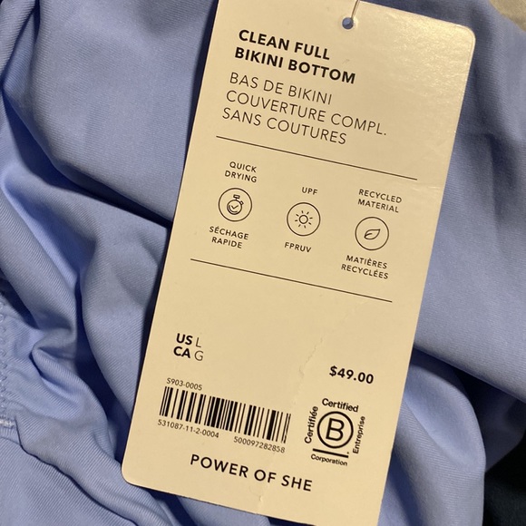 💙 Athleta Clean Full Swim Bottom // Swallowtail Blue - Picture 8 of 8